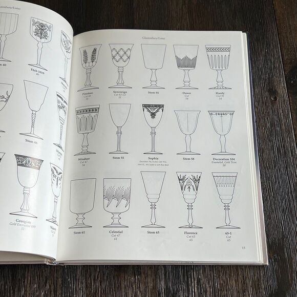 A Collection of American Crystal : A Stemware Identification Guide Libbey Hawkes - Picture 9 of 10